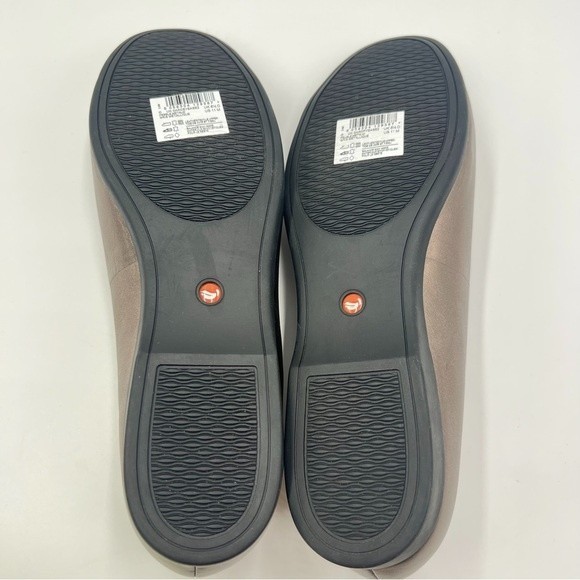 Clarks Women's Un Darcey Ease 2 Pebble Metallic Leather Ballet Flats Shoes 11 - Picture 7 of 12